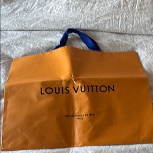 Louis Vuitton Orange and Blue Shopping Bag